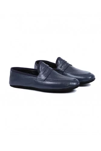 Mocassin Line Loup "Roby" bleu marine pour homme