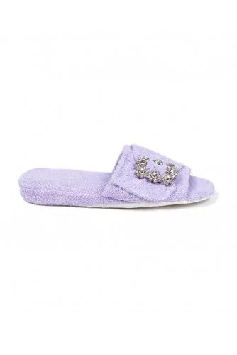 Mule Line Loup "Emmanuelle" lilas pour femme