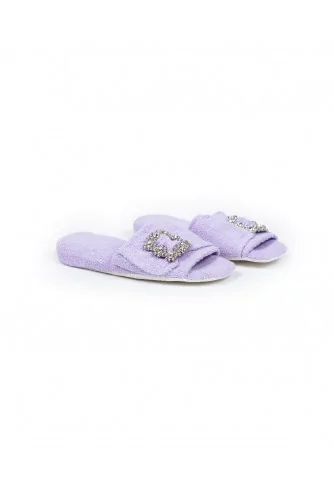 Mule Line Loup "Emmanuelle" lilas pour femme