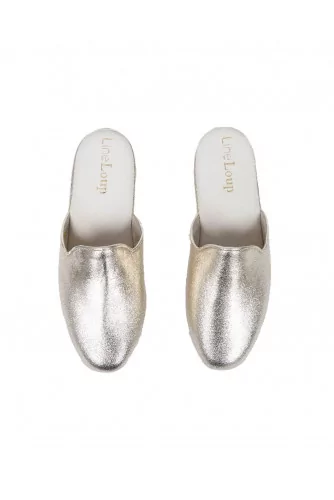 Indoor mules Line Loup "Linette" gold for women