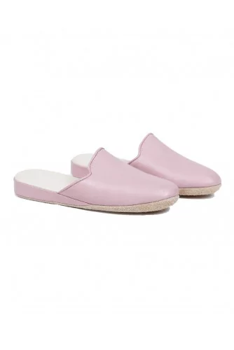 Indoor mules Line Loup "Linette" pale pink for women