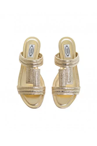 Slippers Tod's light gold for women