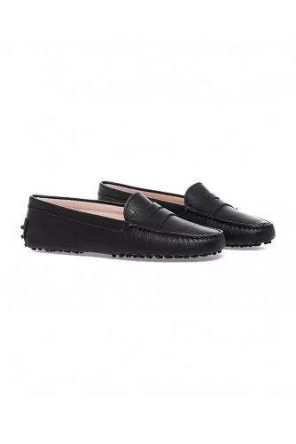 Moccasins Tod's black with penny strap for women