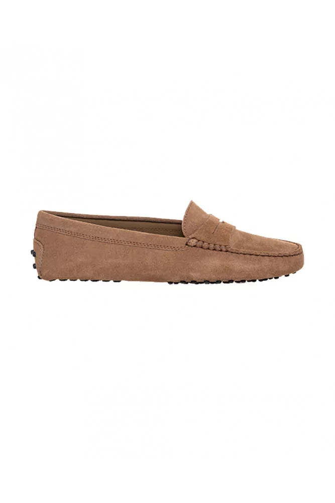 Gommino of Tod's - Moccasins color tobacco brown with penny strap for women