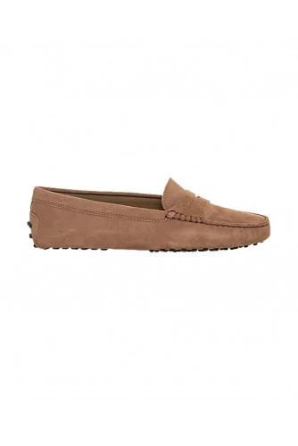 Mocassin Tod's marron avec patte pour femme