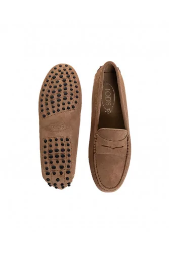 Moccasins Tod's tobacco brown with penny strap for women