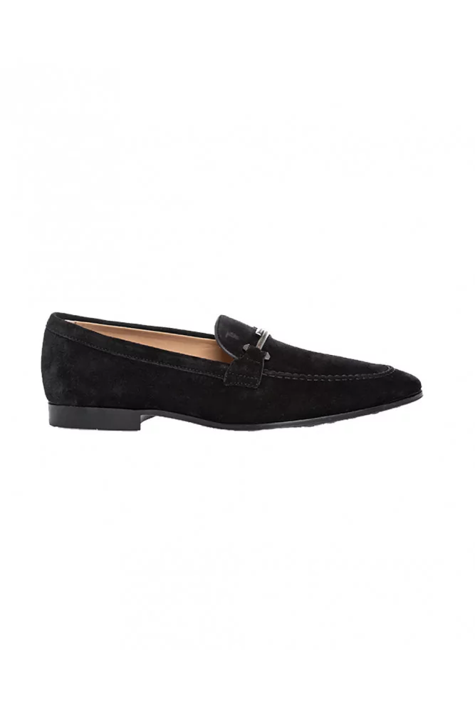 Mocassin Tod's "Doppia T" croûte noir pour homme