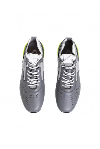 Tennis Tod's "Sportivo" gris avec lacets pour homme