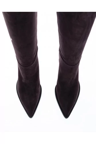 Suede high boots Texan style 70