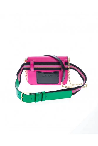 Hip Shot - Leather multicolored belt bag