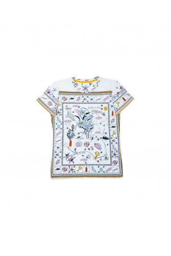 Cotton T-shirt with fantasy print