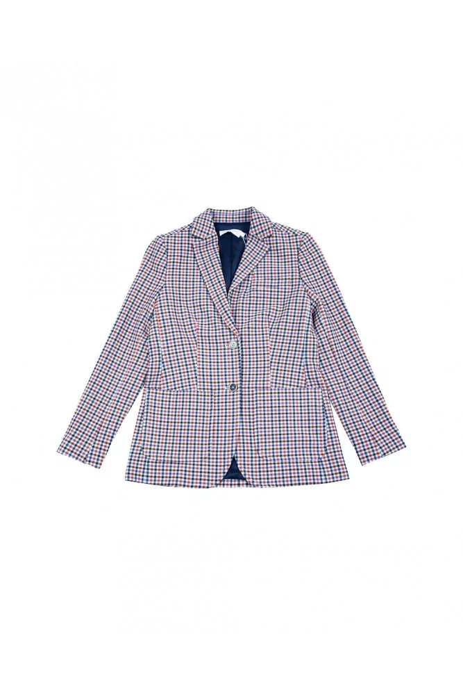Veste de costume tissage carreaux 4 multicolor