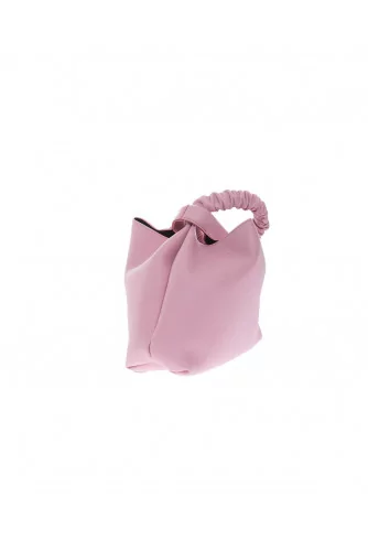 Vanity S - Little leather bag like a pink bracelet