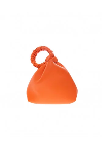 Vanity S - Little leather bag like an orange bracelet