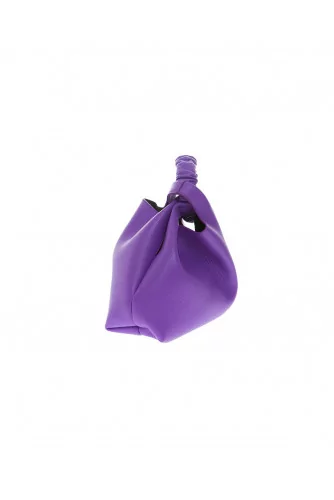 Vanity S - Little leather bag like a purple bracelet