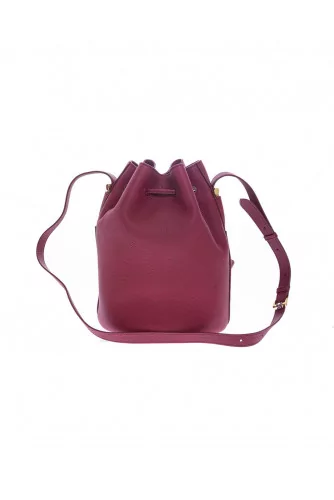 Micro - Leather bucket bag with metal details