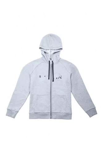 Sweat-shirt en coton avec bande réfléchissante