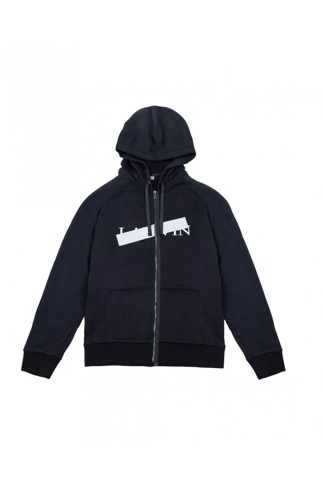 Sweat-shirt en coton avec bande réfléchissante noir S