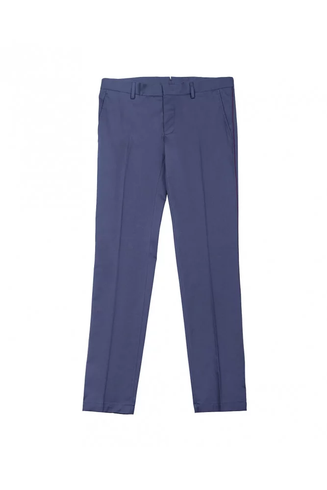 Pantalon en coton avec baguette bordeaux 46 multicolor