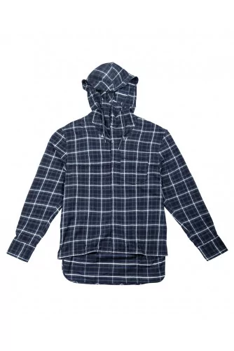 Brushed cotton overshirt tartan design