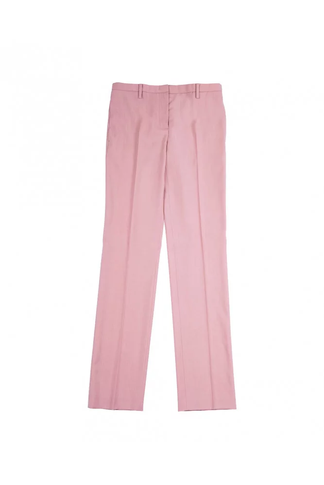 Straight light pink trousers N°21 for women