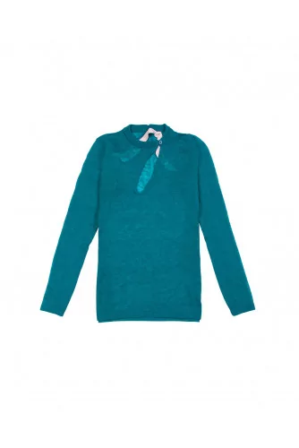 Long-sleeved green sweater N°21 for women