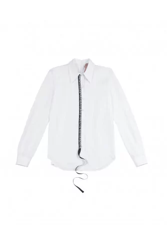 Chemise N°21 blanc-noir pour femme