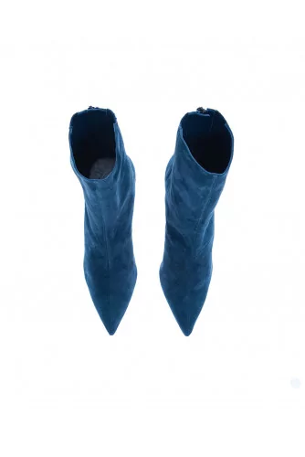"Saint Honoré" Suede boots with pointed tip 85