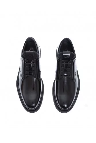 Derby Tod's "Urban Neoprene" noir, semelle gomme débordante pour homme