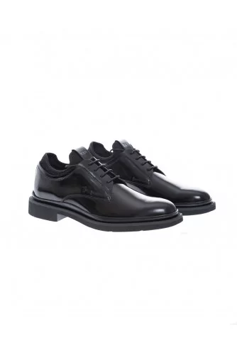 Derby Tod's "Urban Neoprene" noir, semelle gomme débordante pour homme