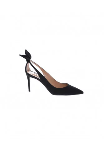 Deneuve - Suede pumps with pointed tip 85