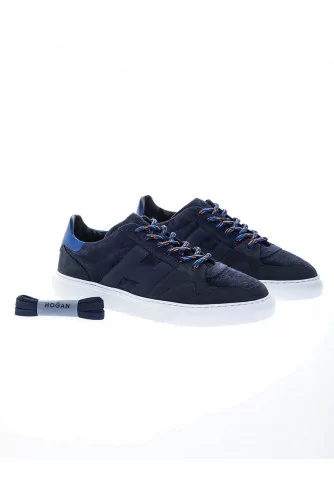 Cassetta - Split leather and nubuck sneakers with trekking lacing