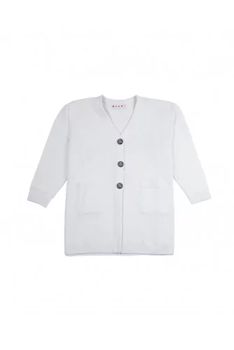 Cardigan Marni Oversize ivoire pour femme