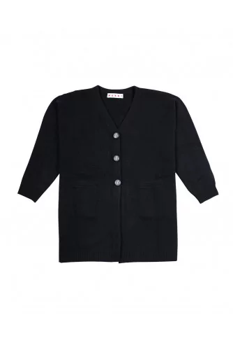 Cardigan Marni oversize noir pour femme