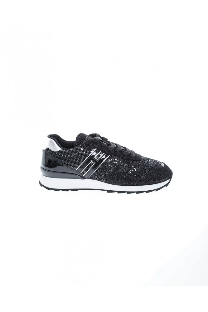 Tennis Hogan "Running 261" noir-argent, multi-impressions, pour femme