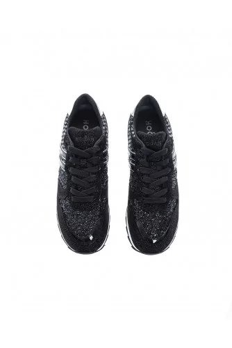 " Running 261" Leather low-top sneakers with glitter