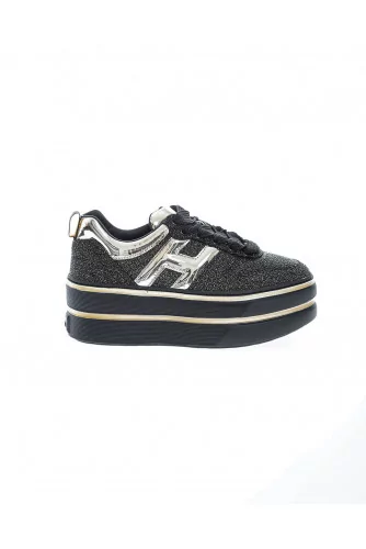 "H449" Leather sneakers platform sole 60
