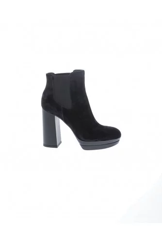 Boot Hogan "Opty" noir, élastiques, tal. 90, patin 30, pour femme