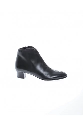 Boot Thierry Rabotin zipé noir pour femme