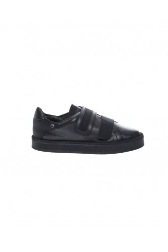 Sneaker Jacques Loup noir, 2 velcros, pour femme