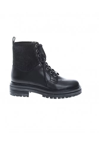 Boots en cuir avec lacets 20