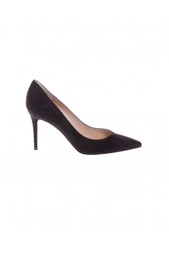 Suede pumps point-toe 85