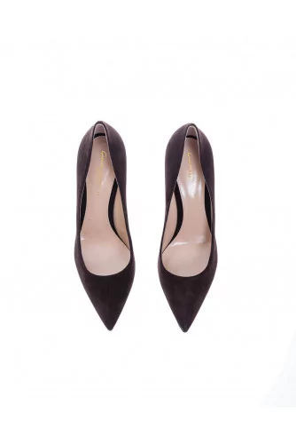 Suede pumps point-toe 85