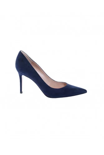 Suede pumps point-toe 85