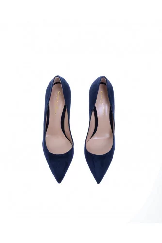 Suede pumps point-toe 85