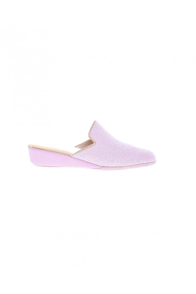 Pearled tissue indoor mules closed-toes 30