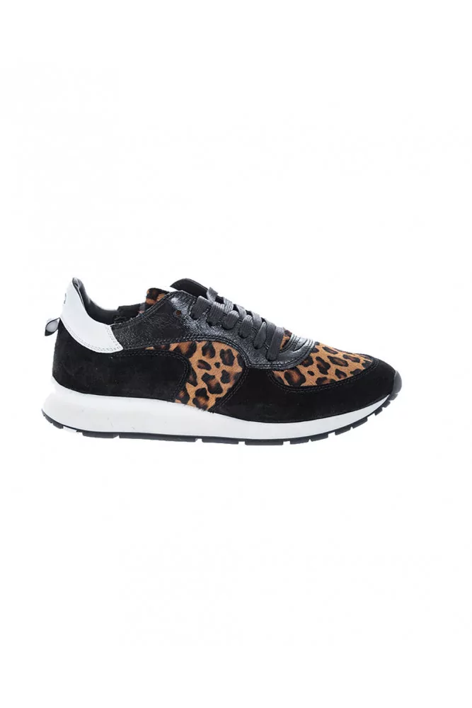 "Montecarlo" Sneakers with leopard print