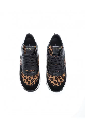 "Montecarlo" Sneakers with leopard print