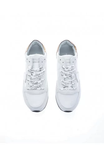 "Tropez LD West" Leather sneakers with stamped laces