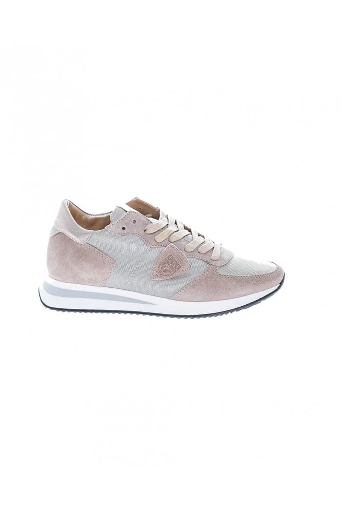 "Tropez X LD" Leather sneakers metal beige buttress